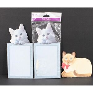 Martin Designs Cat Pet Pads and Current Inc Siamese Cat Notepad Set of 3 Vintage